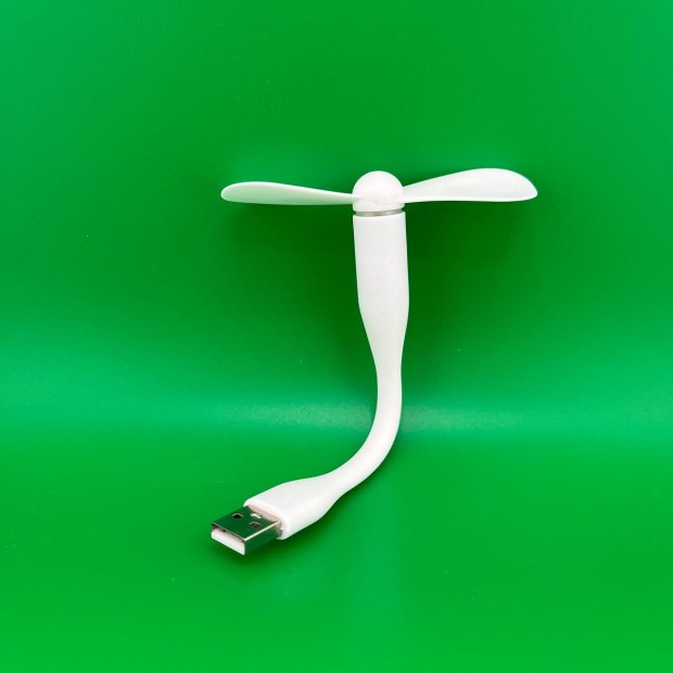 Портативний гнучкий USB міні-вентилятор для ноутбука та PowerBank (Білий)