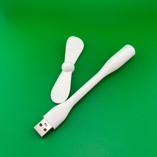 Портативний гнучкий USB міні-вентилятор для ноутбука та PowerBank (Білий)