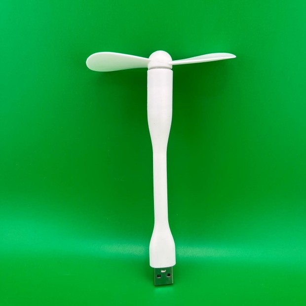 Портативний гнучкий USB міні-вентилятор для ноутбука та PowerBank (Білий)