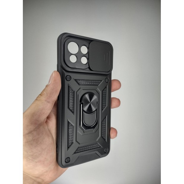 Броньований чохол Ring Serge Armor Case для Xiaomi Mi 11 Lite (ShutCam) (Чорний)