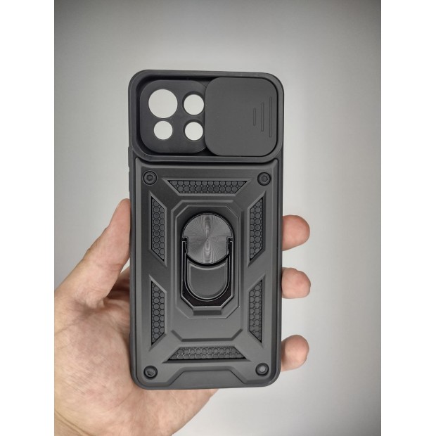 Броньований чохол Ring Serge Armor Case для Xiaomi Mi 11 Lite (ShutCam) (Чорний)