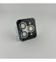 Захисне скло на камеру Rhombus Diamond Apple IPhone 15 Pro  /  15 Pro Max (Silve..