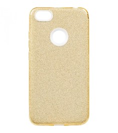 Силикон Glitter Huawei Y6 (2018)  (Золотой)