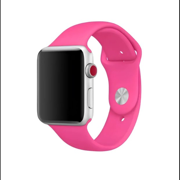 Ремешок Apple Watch Silicone 38 / 40 / 41mm (31) Barbie Pink