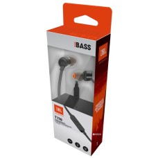 Проводные наушники-гарнитура вакуумные JBL Tune 110 (Black) JBLT110BLK K