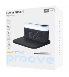 Настольная лампа-ночник беспроводной зарядкой Proove Day & Night (Dark Grey) PLD..