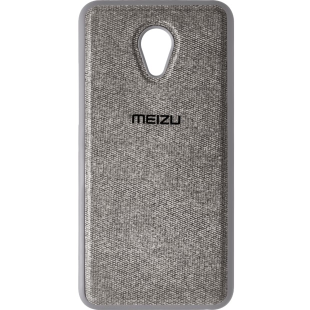 Силіконовий чохол Textile для Meizu M5 (Сірий)