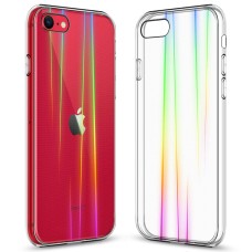Силіконовий 3D Градієнт Чохол для Apple iPhone 7  /  8  /  SE (2020) (Прозорий)