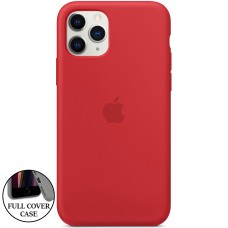 Оригінальний силіконовий чохол круглої форми для Apple iPhone 11 Pro (05) Product RED