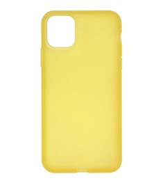 Силіконова TPU Латекс Накладка для Apple iPhone 11 Pro Max (Жовта)