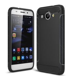 Силіконовий чохол Soft Carbon для Huawei Y3 (2017) (чорний)