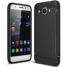 Силикон Soft Carbon Huawei Y3 (2017) (Чёрный)