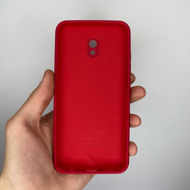 Силіконовий оригінальний 360-чохол для Xiaomi Redmi 8A (ShutCam) (темно-червоний)