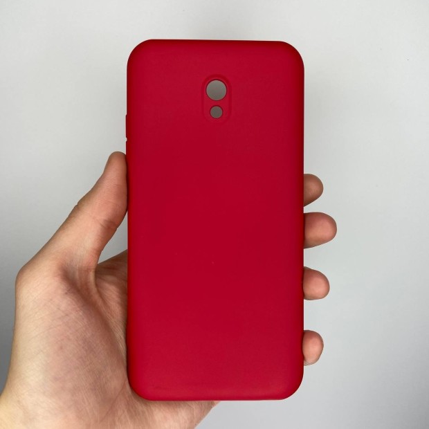 Силіконовий оригінальний 360-чохол для Xiaomi Redmi 8A (ShutCam) (темно-червоний)
