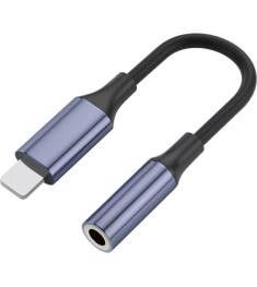 Перехідник XoKo AC-017 Lightning на 3,5 мм (Чорний) AC-017