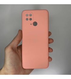 Силіконовий оригінальний 360 чохол для Xiaomi Redmi 10C (ShutCam) (Персиковий)