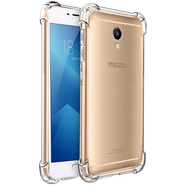 Силіконовий чохол 3D для Meizu M5 (Прозорий)