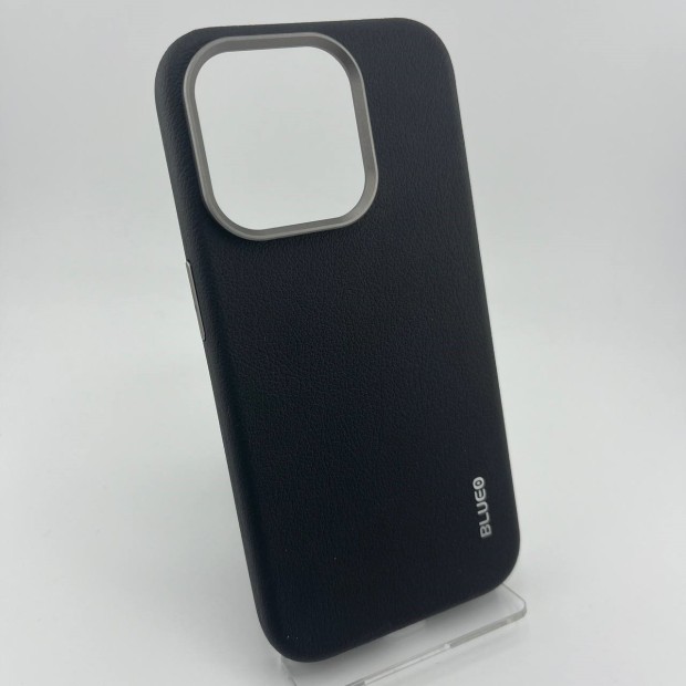 Накладка Blueo Premium Leather MagSafe для Apple iPhone 15 Pro (Чорний)