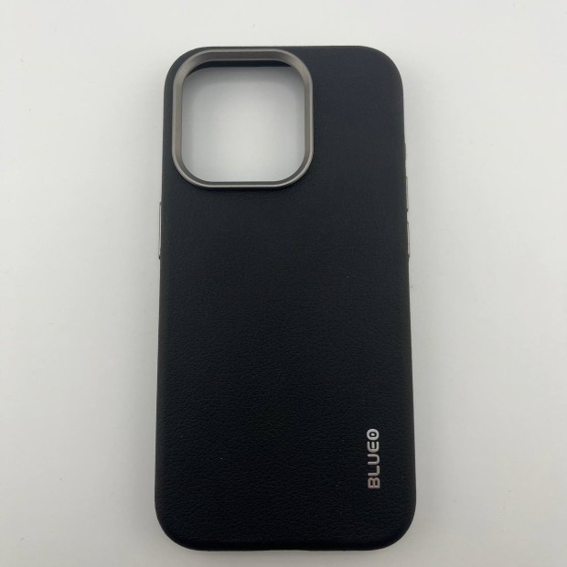 Накладка Blueo Premium Leather MagSafe для Apple iPhone 15 Pro (Чорний)