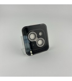 Захисне скло на камеру Diamond Glass Apple iPhone 14  /  14 Plus (Сріблясте  /  ..