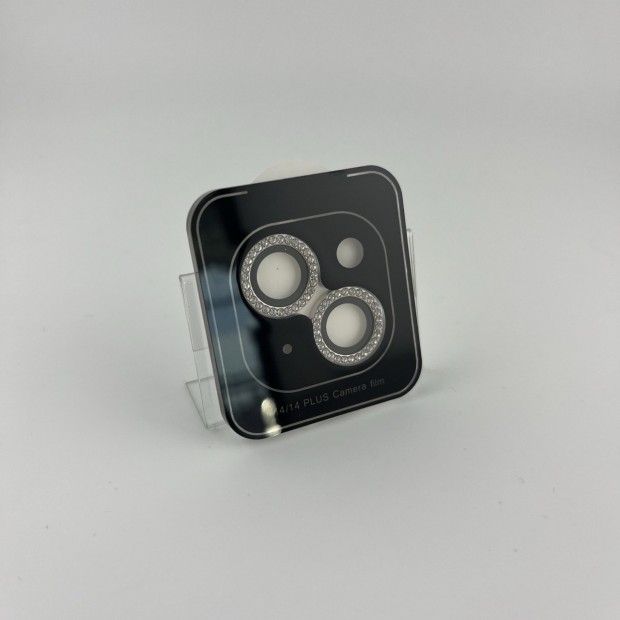Захисне скло на камеру Diamond Glass Apple iPhone 14  /  14 Plus (Сріблясте  /  Срібло)