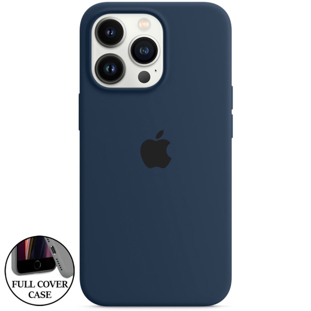 Силикон Original Round Case Apple iPhone 13 Pro (09) Midnight Blue