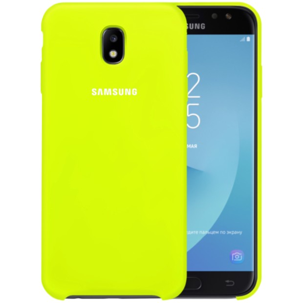 Силикон Original Case Logo Samsung Galaxy J5 (2017) J530 (Лайм)