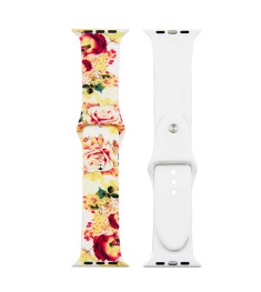 Ремінець Print для Apple Watch 38  /  40 мм (Квіти 2).