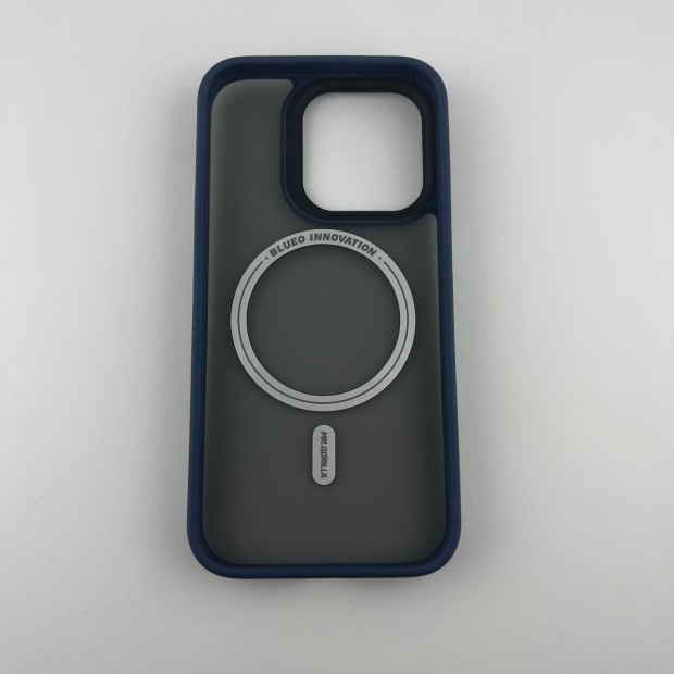 Накладка Blueo Skin Friendly Frosted Anti-Drop для Apple iPhone 15 Pro (темно-синій)