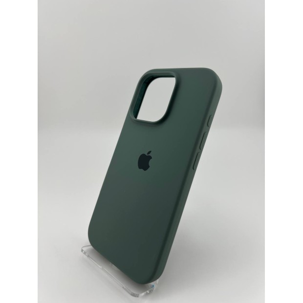 Силикон Original Round Case Apple iPhone 16 Pro (55) Blackish Green
