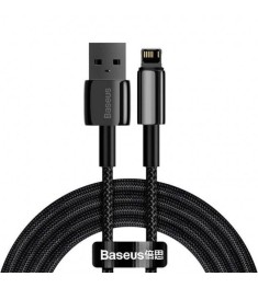 USB-кабель Baseus Tungsten Gold 2.4A (2м) (Lightning) (Чорний) CALWJ-A01