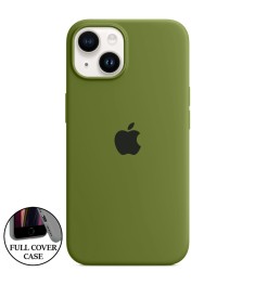 Силіконовий оригінальний чохол круглої форми для Apple iPhone 14 (46) глибокого ..