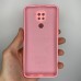 Силіконовий оригінальний 360 чохол для Xiaomi Redmi Note 9  /  Redmi 10X (з захистом камери) (рожевий)