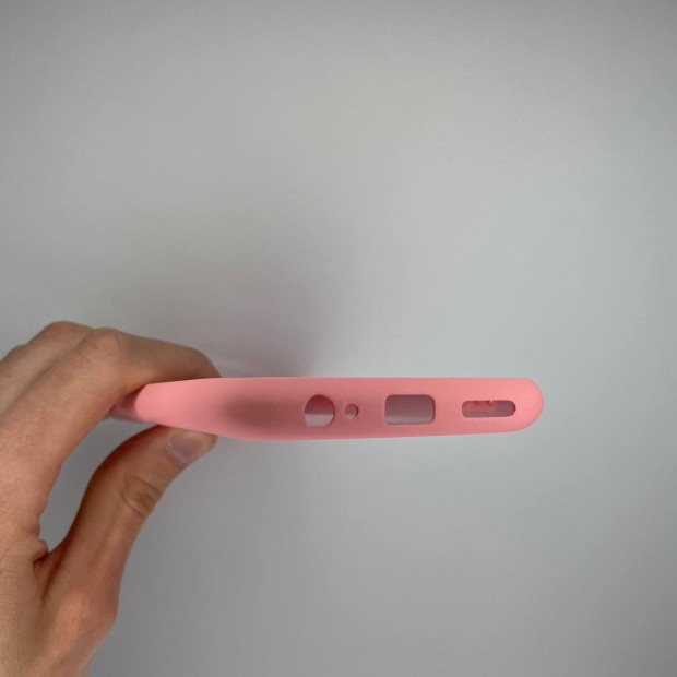 Силіконовий оригінальний 360 чохол для Xiaomi Redmi Note 9  /  Redmi 10X (з захистом камери) (рожевий)