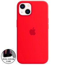 Силіконовий оригінальний чохол круглої форми для Apple iPhone 13 (05) Product RED
