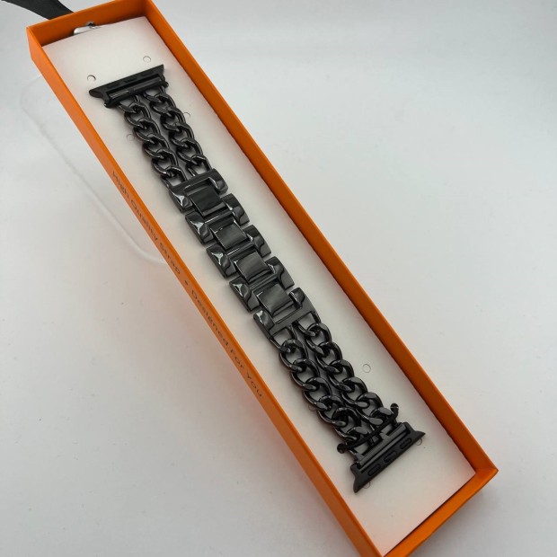 Ремінець для Apple Watch із металевого ланцюга 38  /  40  /  41 мм (чорний)