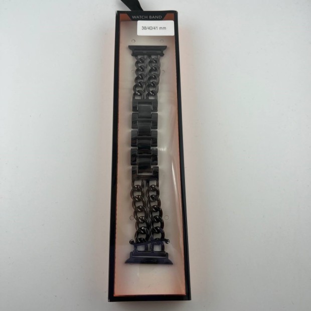 Ремінець для Apple Watch із металевого ланцюга 38  /  40  /  41 мм (чорний)