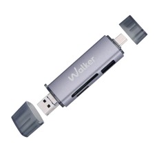 Переходник Card Reader WALKER WCD-83 6in1 (USB2.0/MicroUSB/Type-C to SD/USB3.0/MicroSD)