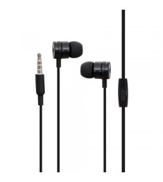 Проводные наушники-гарнитура вакуумные Borofone BM31 (Чёрный)