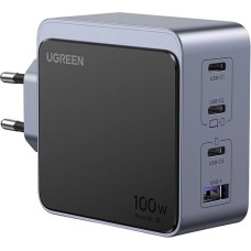 СЗУ-адаптер UGREEN X565 100W Nexode S (1USB / 3Type-C) (Космічний сірий) (35043)