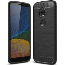 Силикон Polished Carbon Motorola E5 (Чёрный)