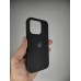 Силіконовий оригінальний круглий чохол для Apple iPhone 15 Pro (07) чорний