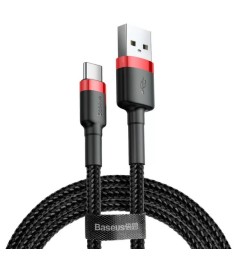 USB-кабель Baseus Cafule Спеціальна Едіція 2A (3м) (Type-C) (Чорний / Червоний) .. USB-кабель Baseus Cafule Спеціальна Едіція 2A (3м) (Type-C) (Чорний / Червоний) ..