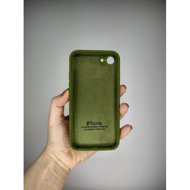 Силікон Original Square RoundCam Case Apple iPhone 7  /  8  /  SE (46) Deep Green