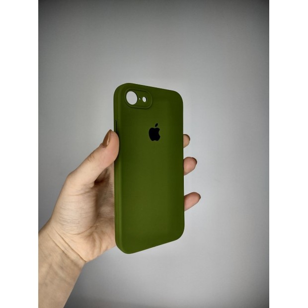Силікон Original Square RoundCam Case Apple iPhone 7  /  8  /  SE (46) Deep Green