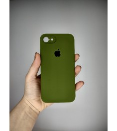 Силікон Original Square RoundCam Case Apple iPhone 7  /  8  /  SE (46) Deep Gree..