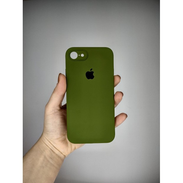 Силікон Original Square RoundCam Case Apple iPhone 7  /  8  /  SE (46) Deep Green