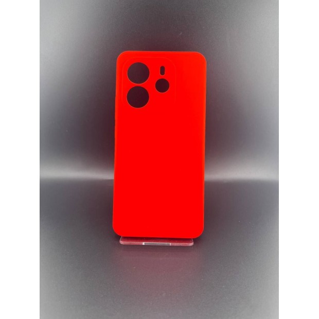 Силіконовий чохол Original Premium для Xiaomi Redmi Note 14 4G (ShutCam) (Червоний)