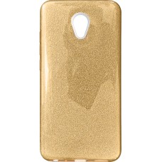 Силіконовий чохол Glitter для Meizu M5 Note (Золотий)