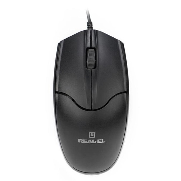 Миша дротова Real-El RM-410 (Чорна)